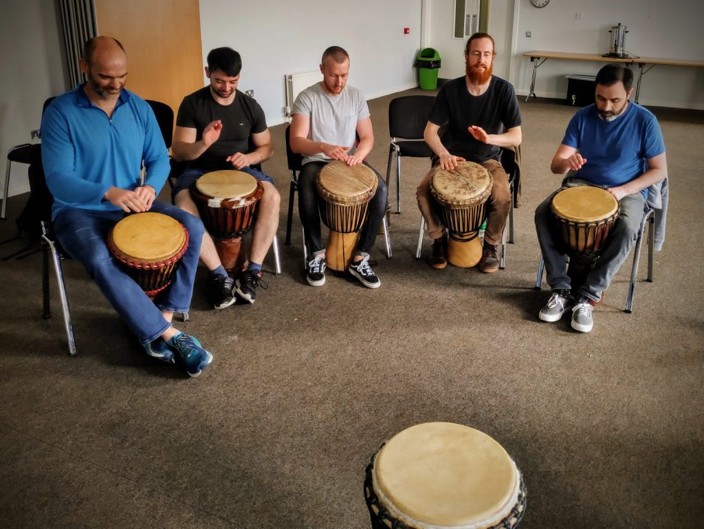 The Team that Drums Together Stays Together! - Gheel Autism Services